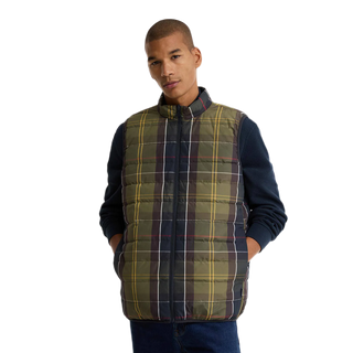 Barbour Reversible Tartan Puffer Brezrokavnik