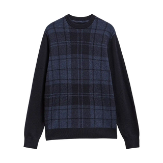 Barbour Mineral Tartan Crew Neck Jumper