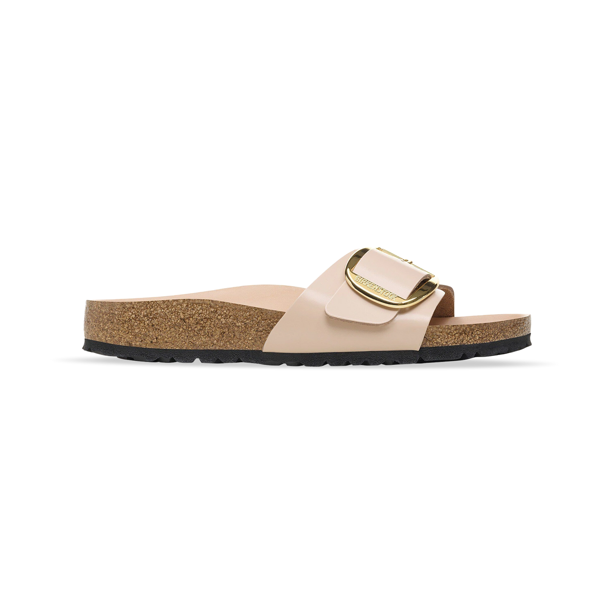 Birkenstock Madrid Big Buckle Natural Leather Patent