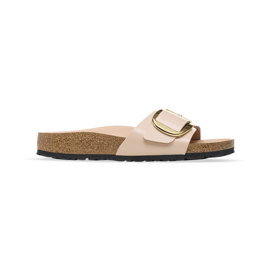 Birkenstock Madrid Big Buckle Natural Leather Patent