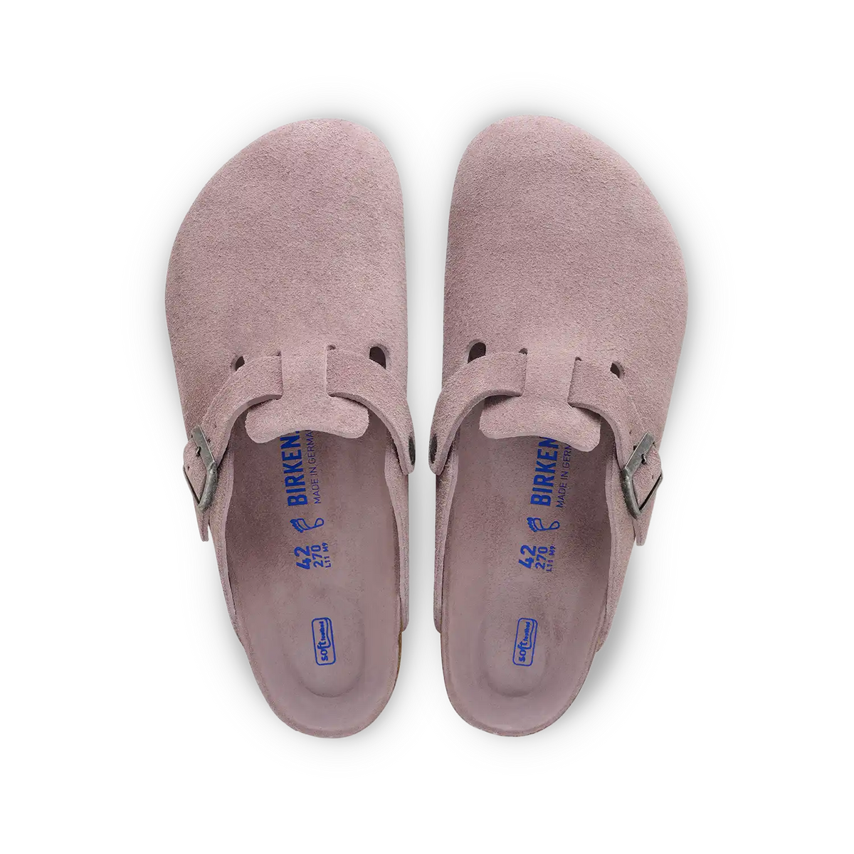 Birkenstock Boston Soft Footbed Suede Leather