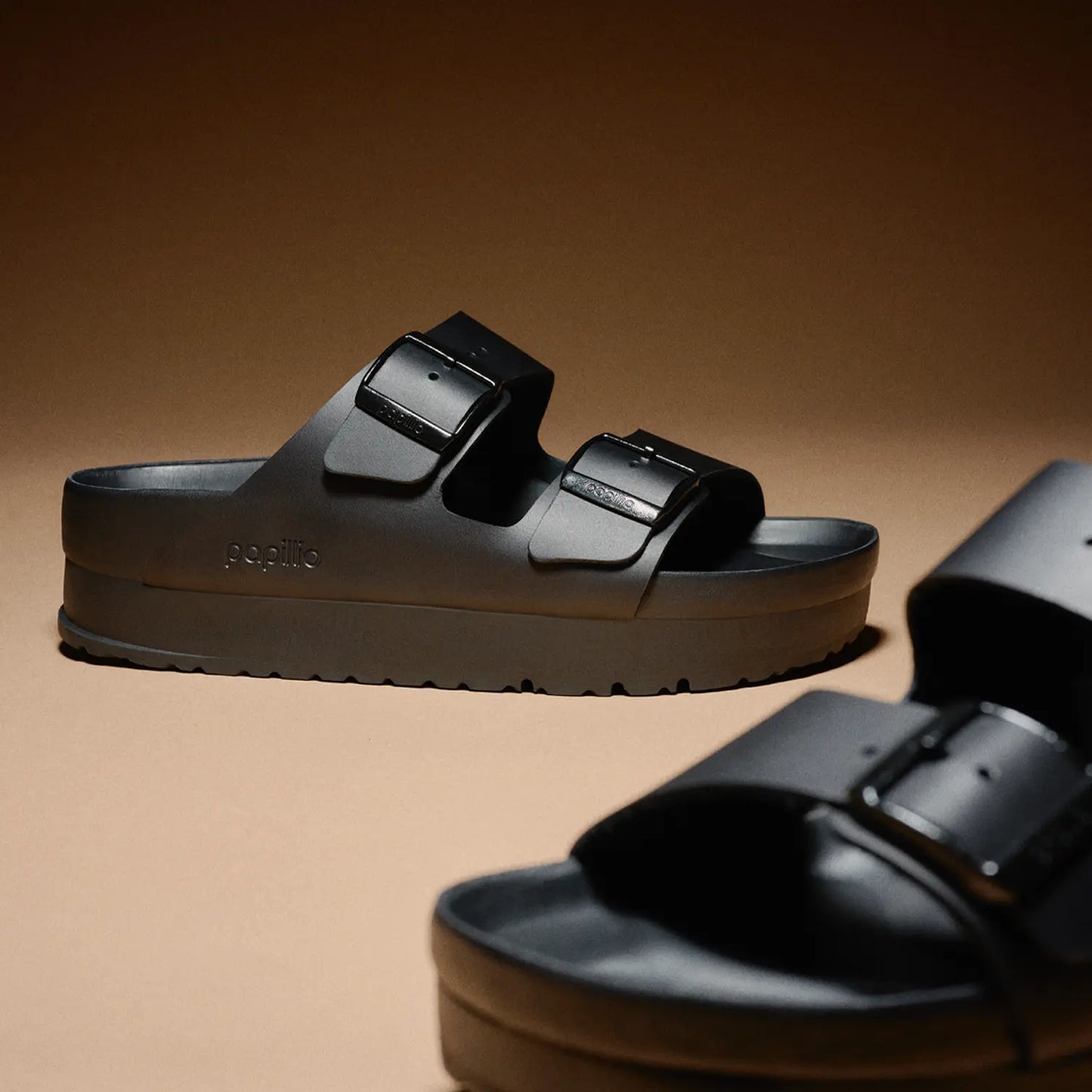 Birkenstock Arizona Flex Platform Natural Leather