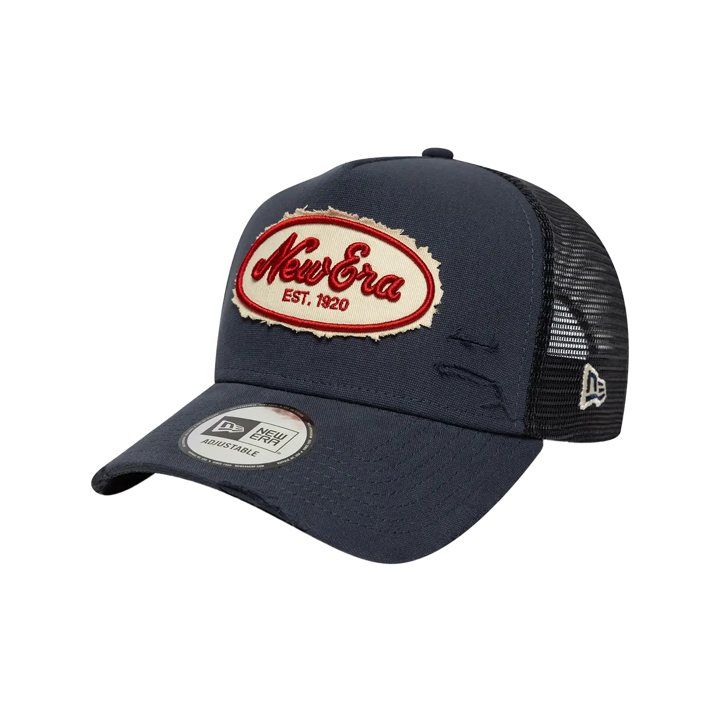 New Era 9Forty A-Frame Oval Canvas Distressed Trucker