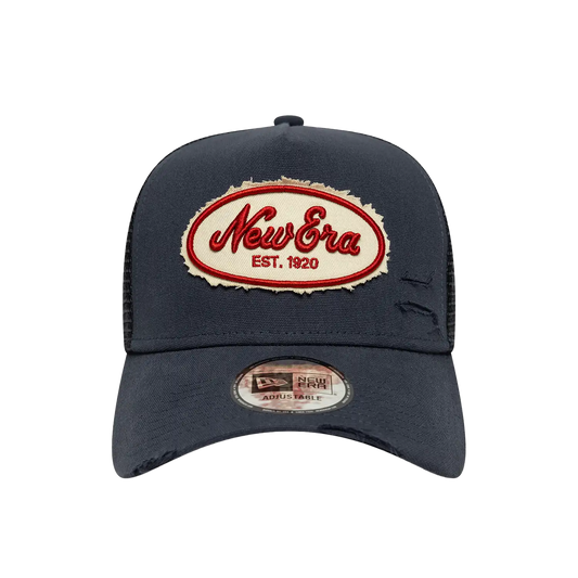 New Era 9Forty A-Frame Oval Canvas Distressed Trucker