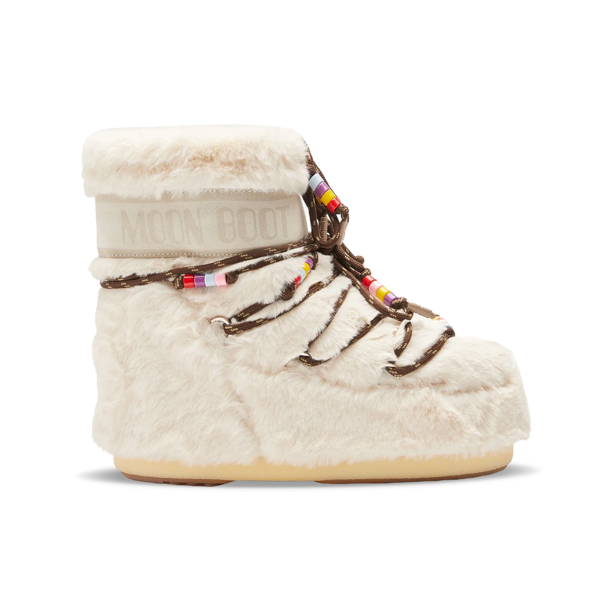 Moon Boot Icon Low Faux Fur Beads