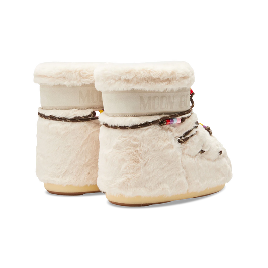 Moon Boot Icon Low Faux Fur Beads