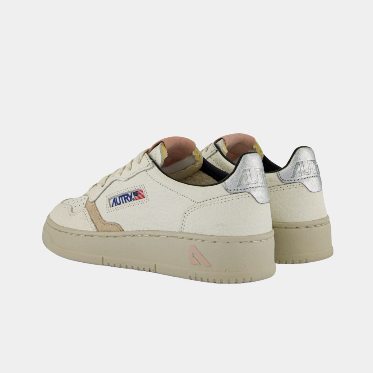 Autry Medalist Low Textured Leather W