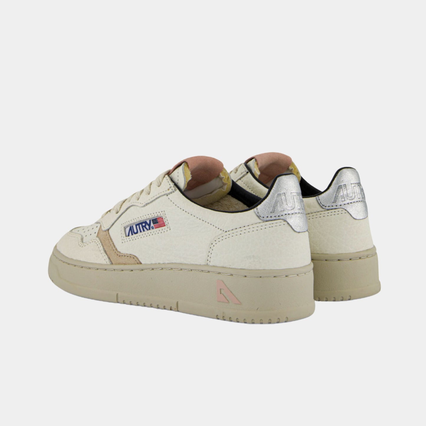 Autry Medalist Low Textured Leather W