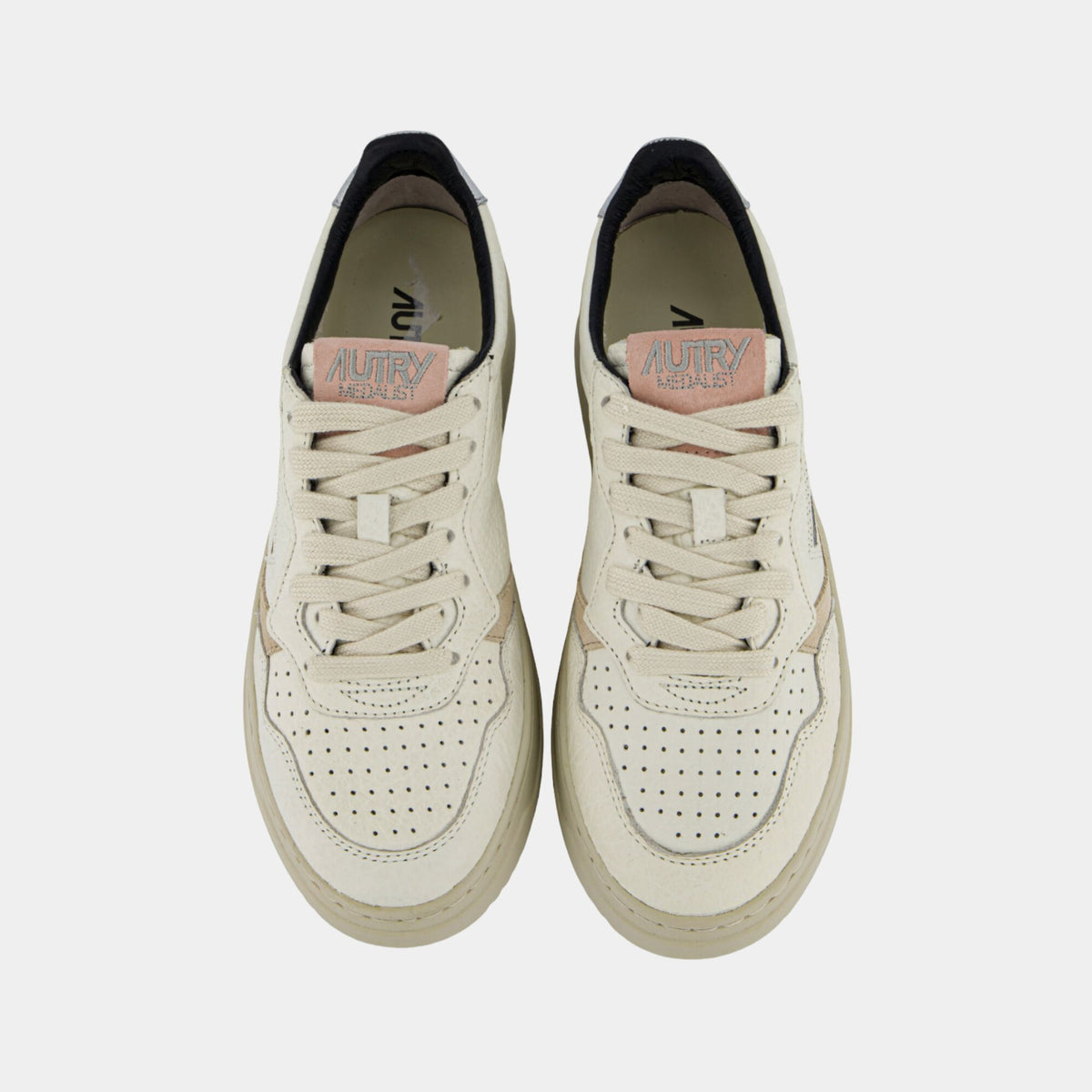 Autry Medalist Low Textured Leather W