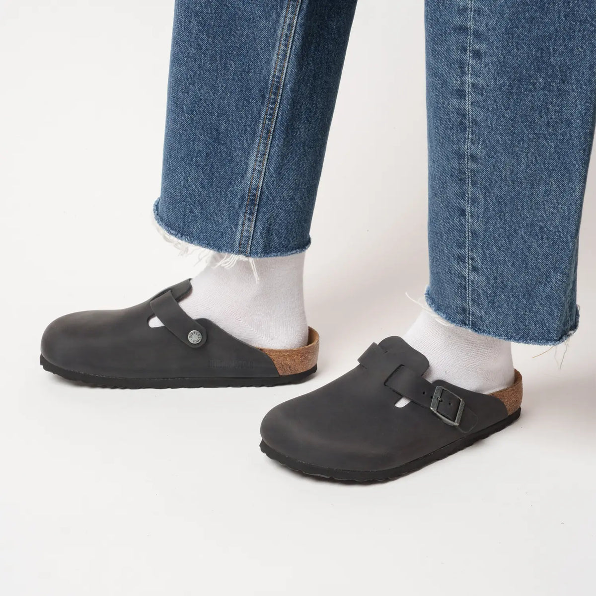 Birkenstock Boston Natural Leather Oiled