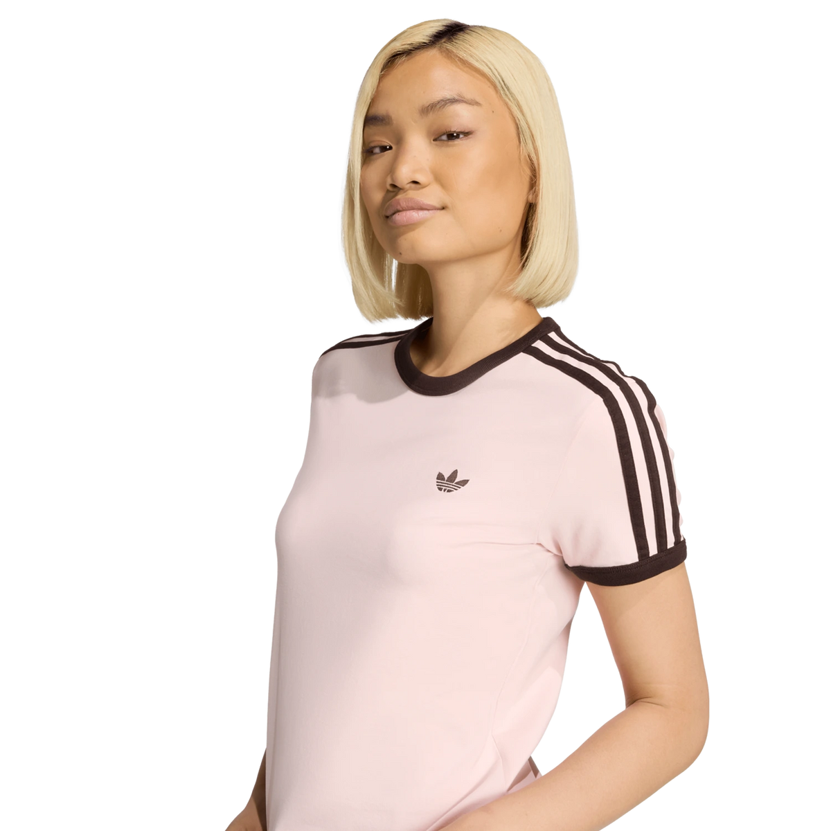 Adidas 3 Stripes Slim T-Shirt