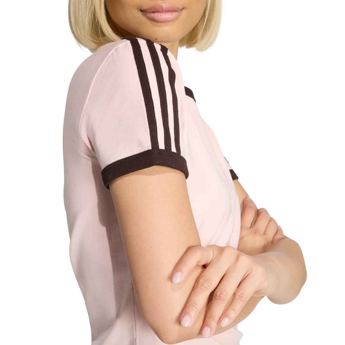 Adidas 3 Stripes Slim T-Shirt