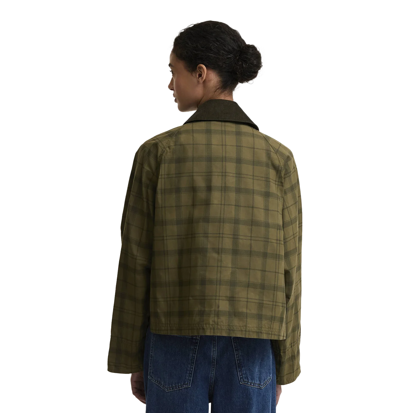 Barbour Tartan Cropped Beadnell Casual Jakna