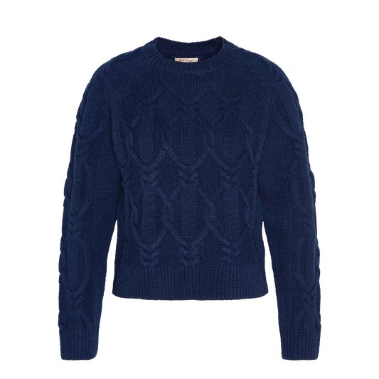 Barbour Elisha Cable-Knit Crew Neck Jumper