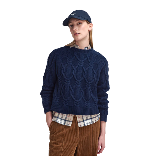 Barbour Elisha Cable-Knit Crew Neck Jumper