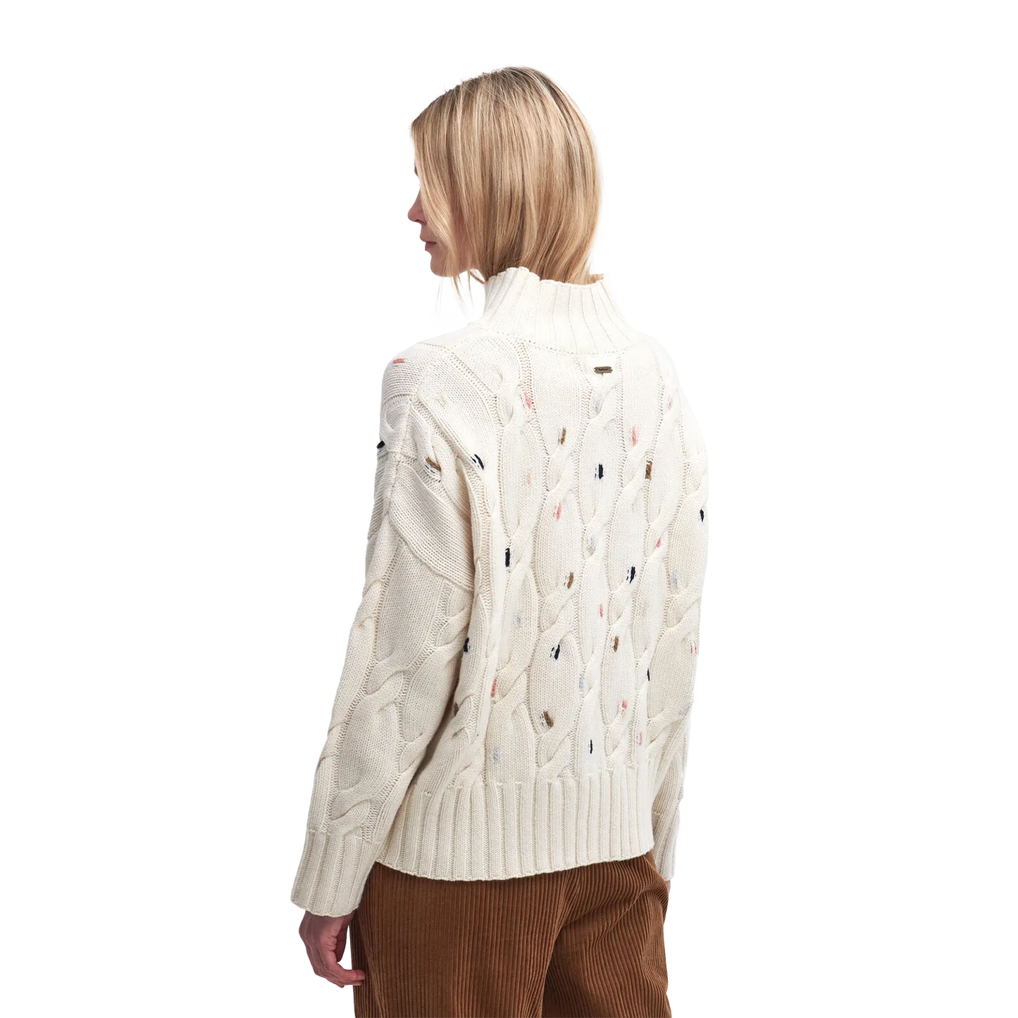 Barbour Fleur Cable-Knit Cardigan