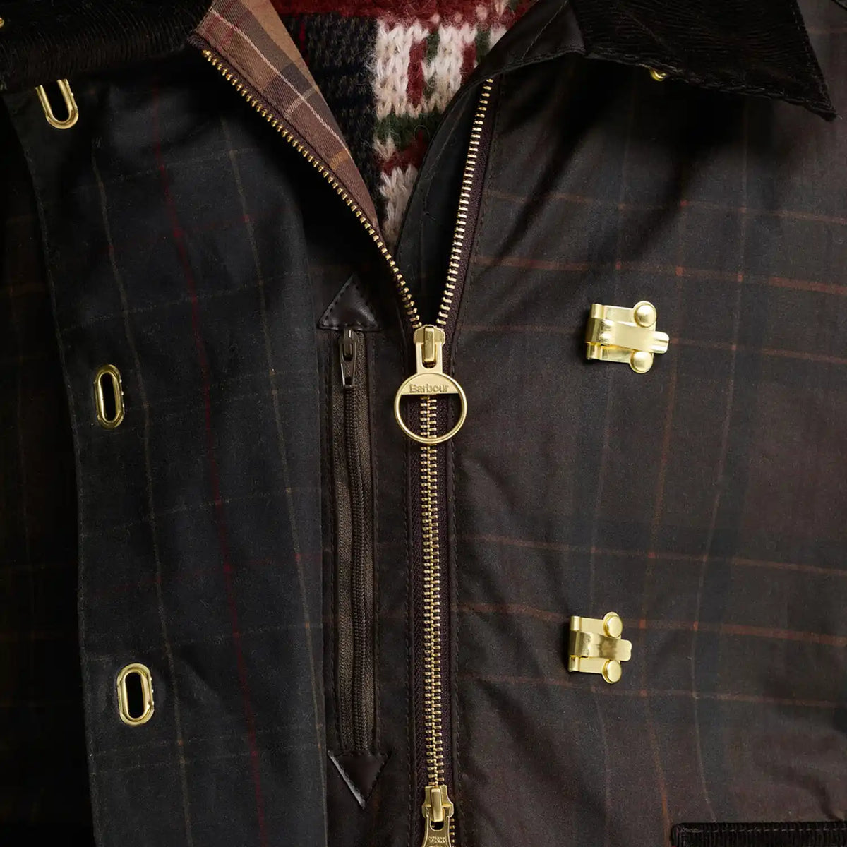 Barbour Hazelwood Checked Wax Jacket