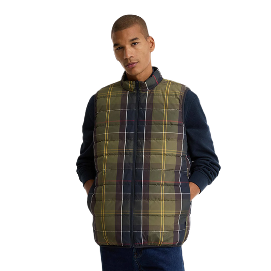 Barbour Reversible Tartan Puffer Gilet