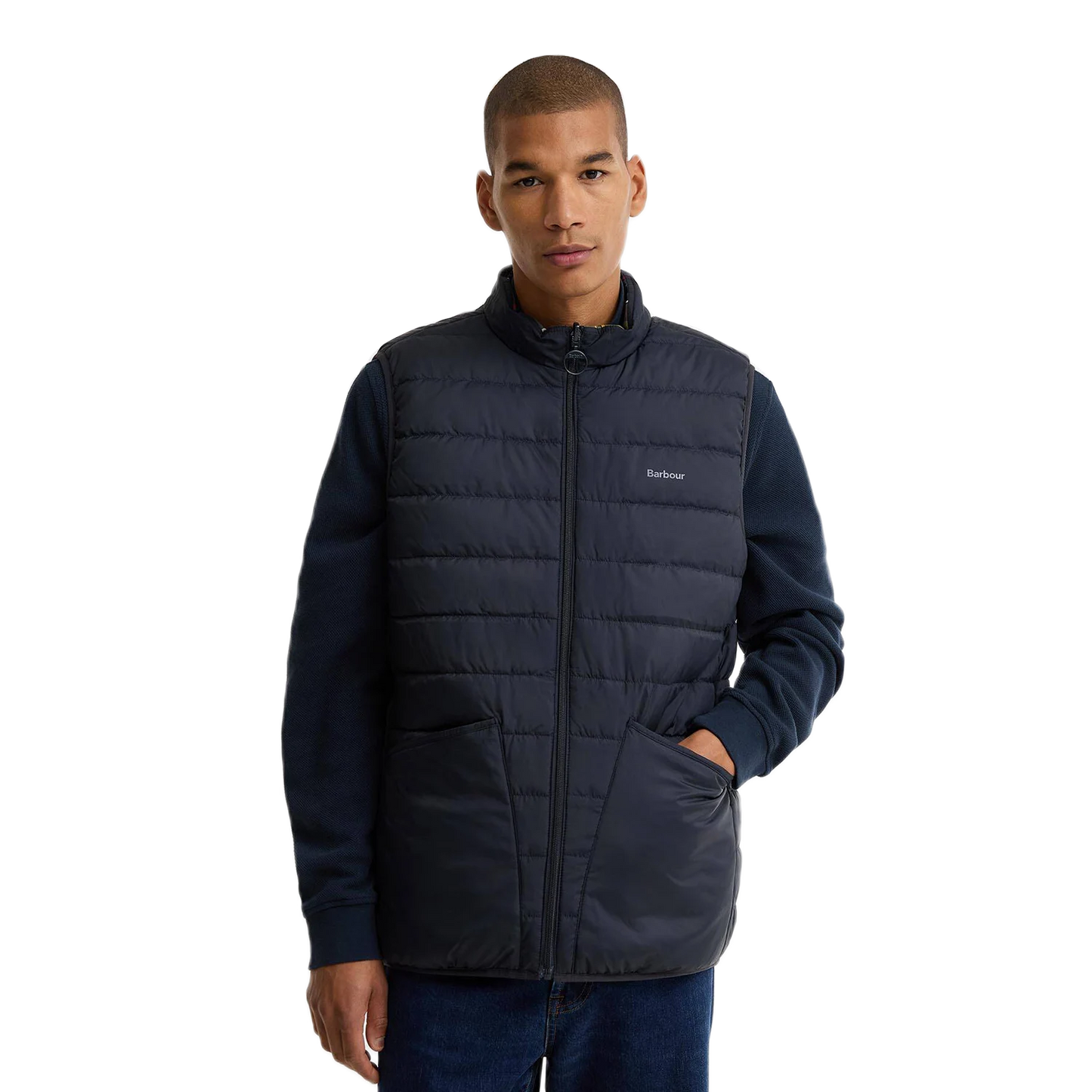 Barbour Reversible Tartan Puffer Brezrokavnik