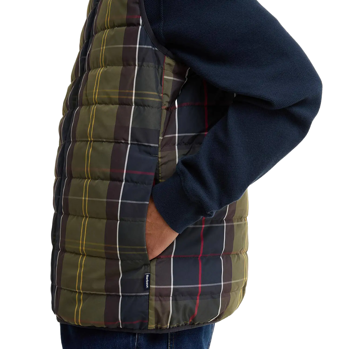 Barbour Reversible Tartan Puffer Brezrokavnik