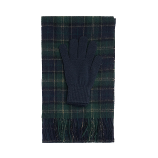 Barbour Tartan Scarf & Glove Gift Set
