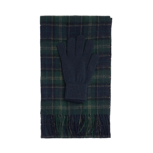 Barbour Tartan Scarf & Glove Gift Set
