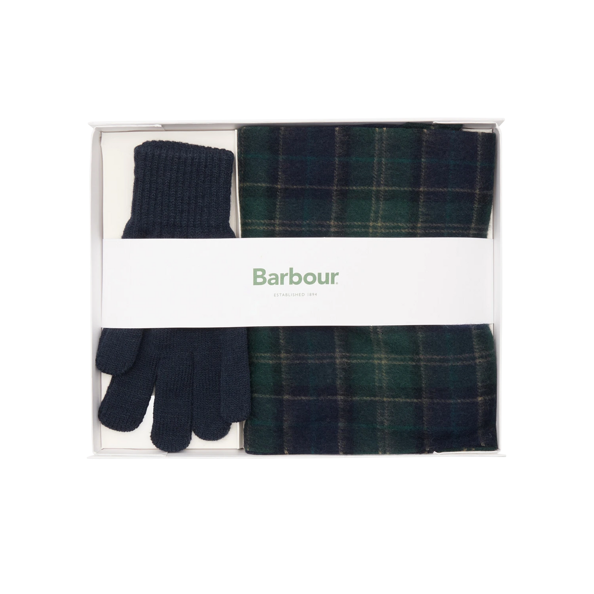 Barbour Tartan Scarf & Glove Gift Set