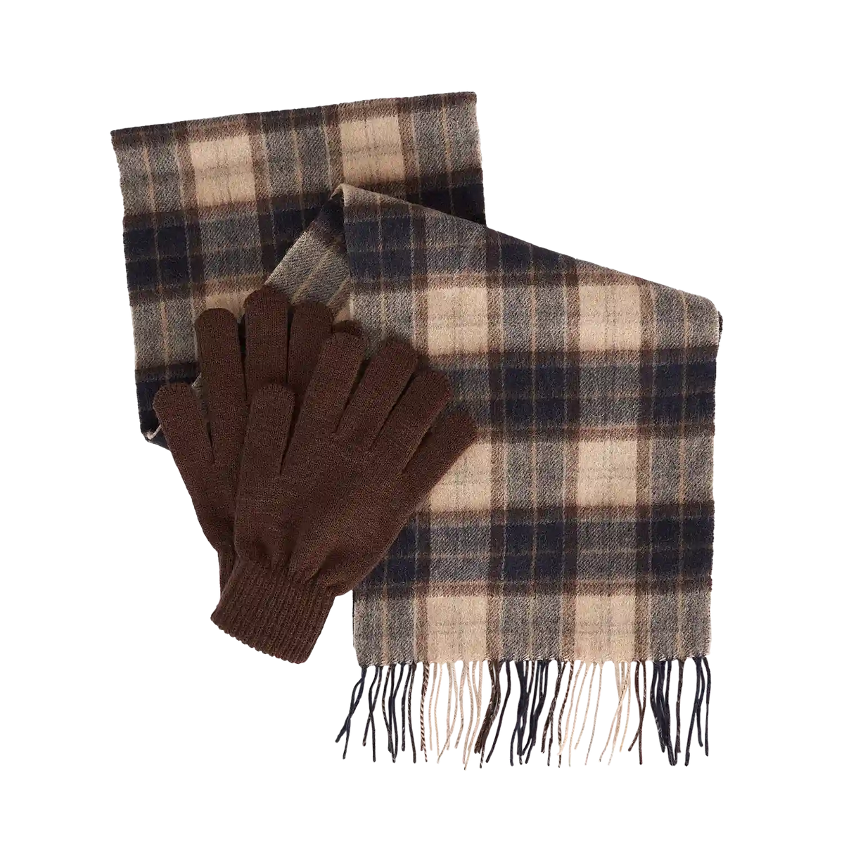 Barbour Tartan Scarf & Glove Gift Set