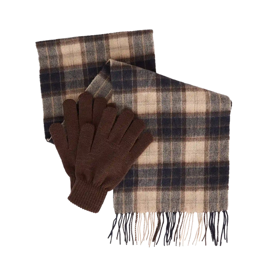 Barbour Tartan Scarf & Glove Gift Set