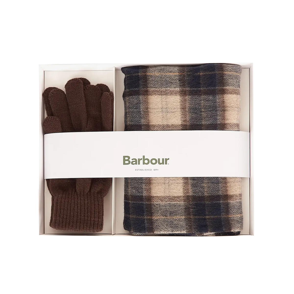 Barbour Tartan Scarf & Glove Gift Set