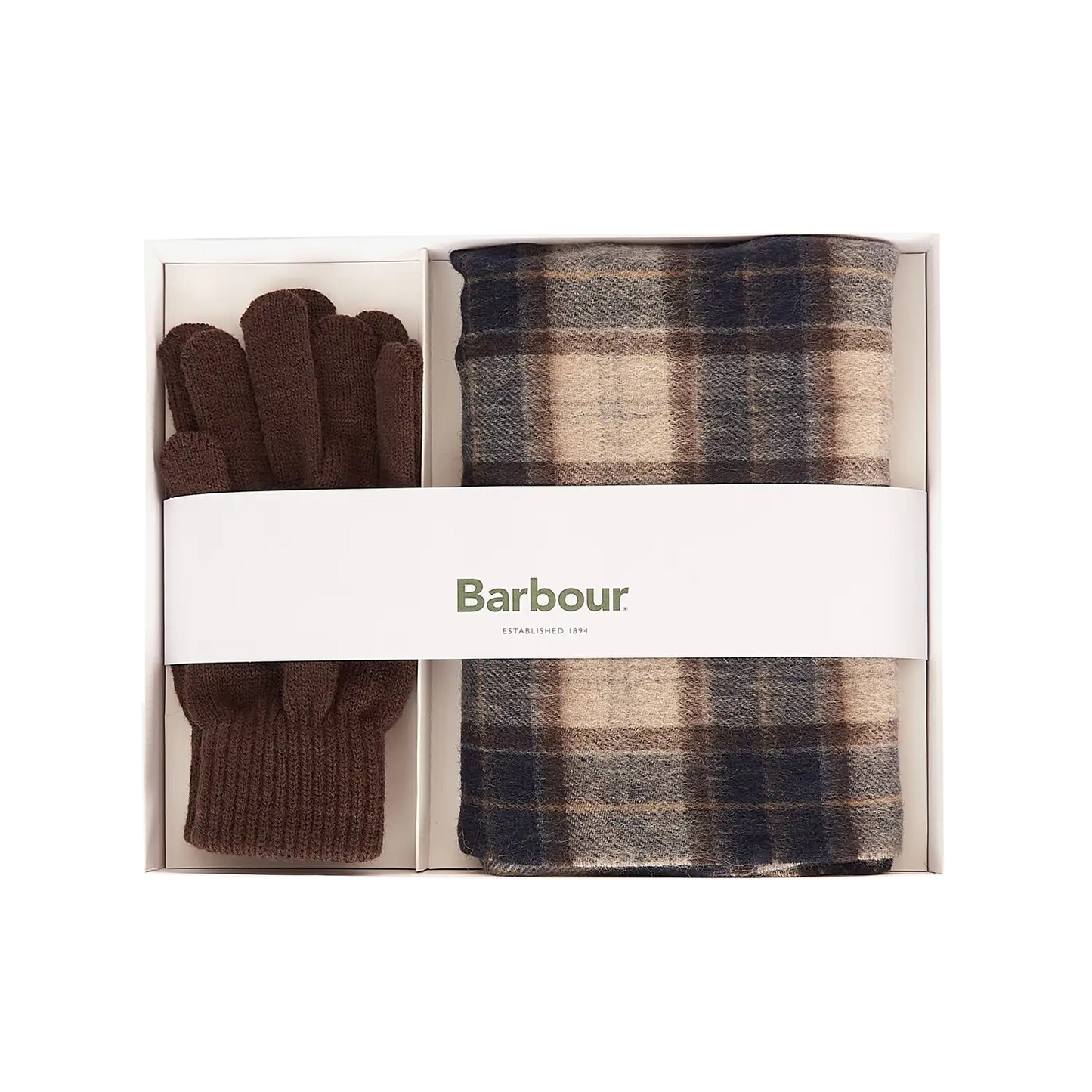 Barbour Tartan Scarf & Glove Gift Set