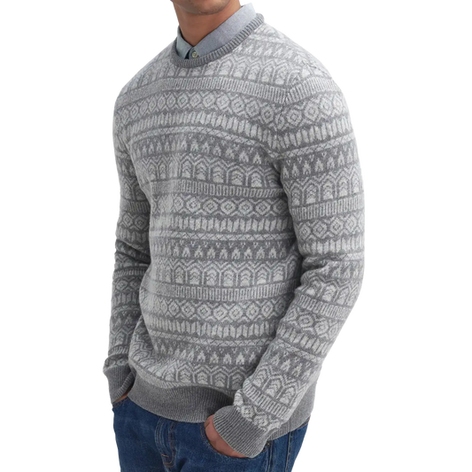 Barbour Stonebeck Fair Isle Crew Neck Jumper