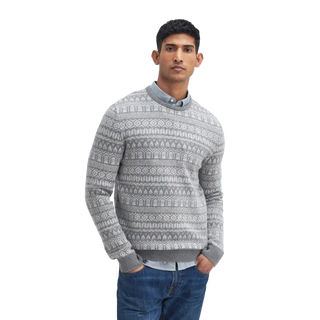 Barbour Stonebeck Fairisle Crew Neck Pulover