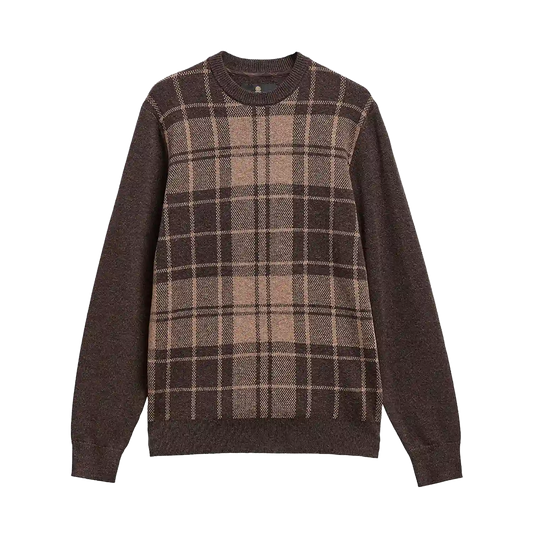 Barbour Mineral Tartan Crew Neck Sweater