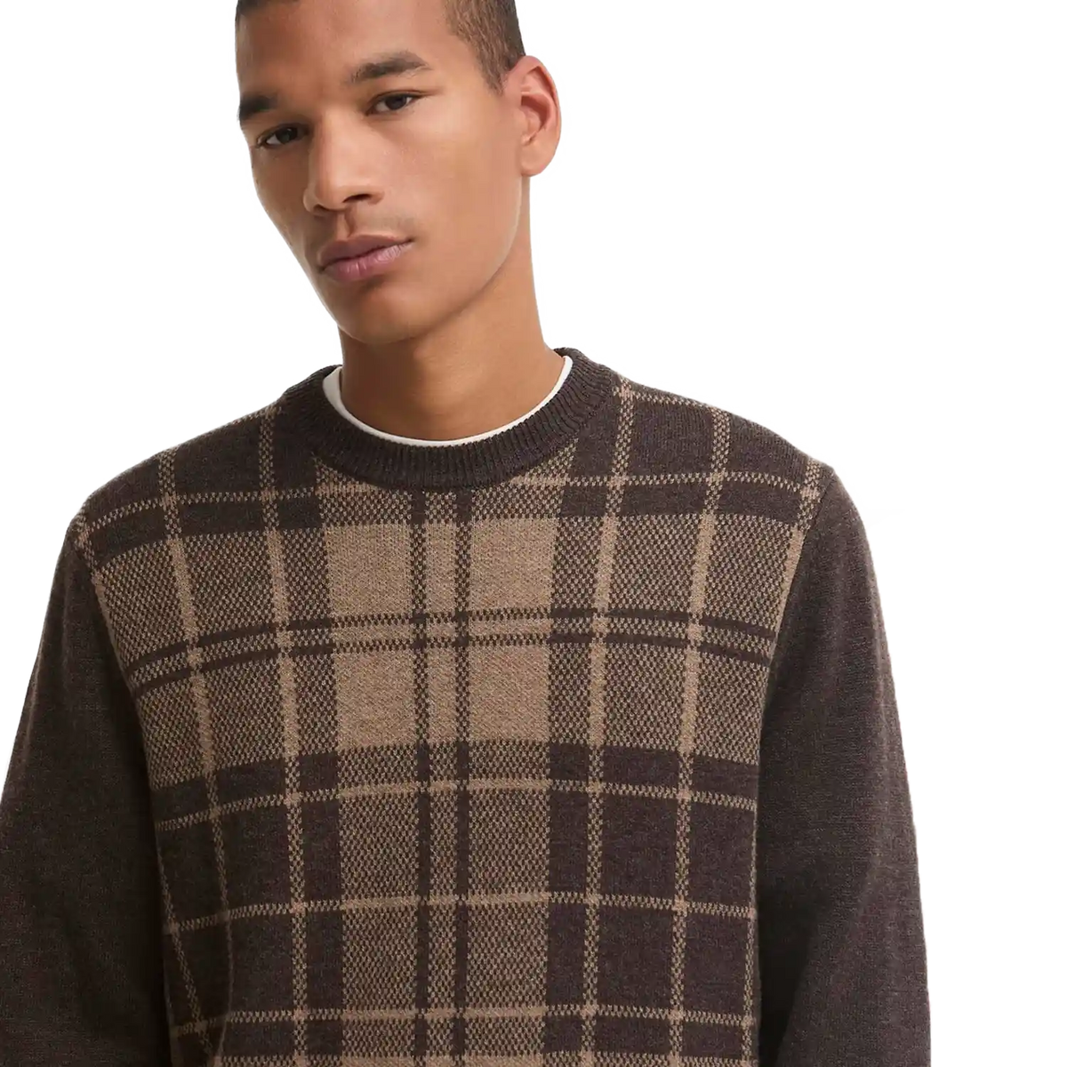 Barbour Mineral Tartan Crew Neck Sweater
