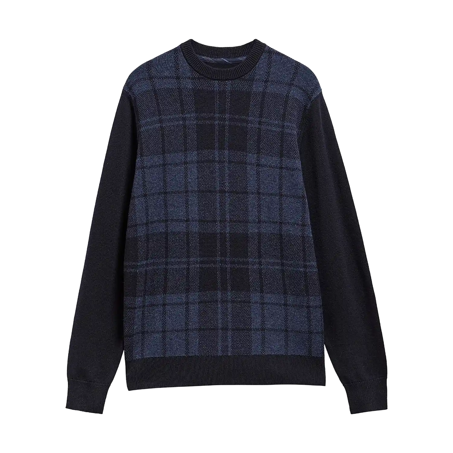 Barbour Mineral Tartan Crew Neck Jumper