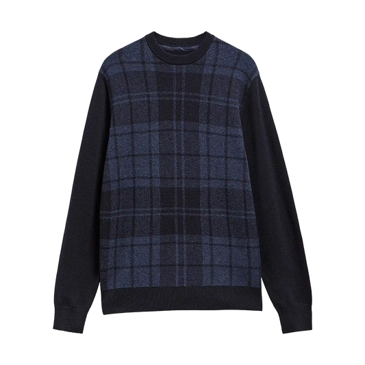 Barbour Mineral Tartan Crew Neck Jumper