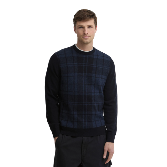 Barbour Mineral Tartan Crew Neck Jumper
