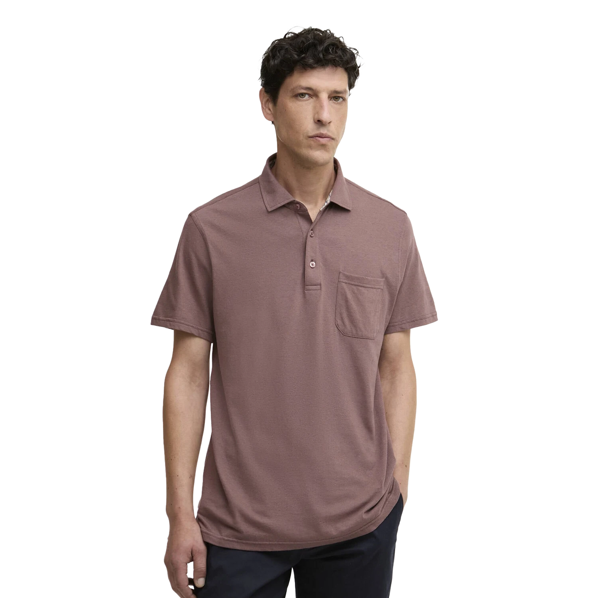 Barbour Steventon Linen Blend Tailored Polo