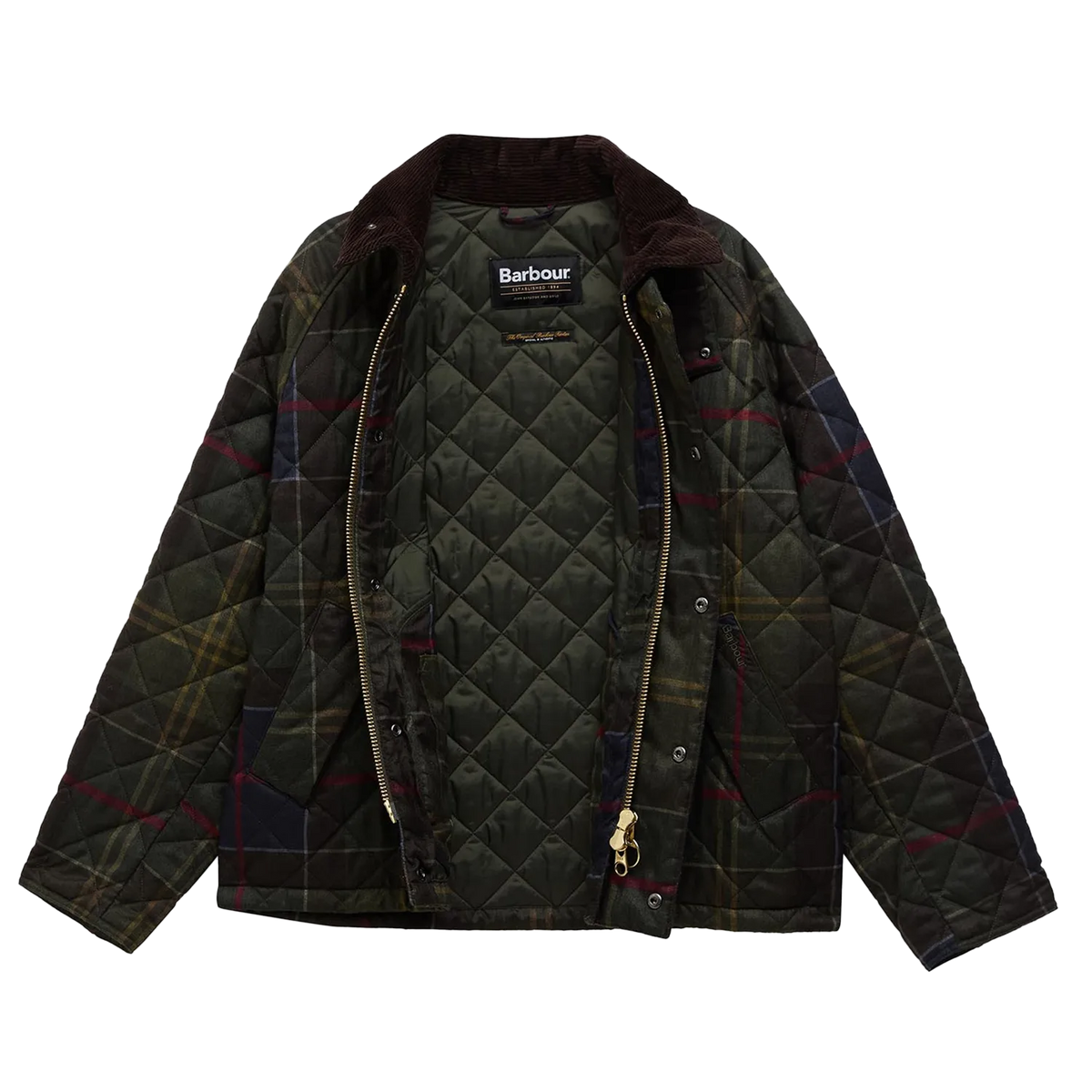 Barbour Tartan Transport Quilted Jakna