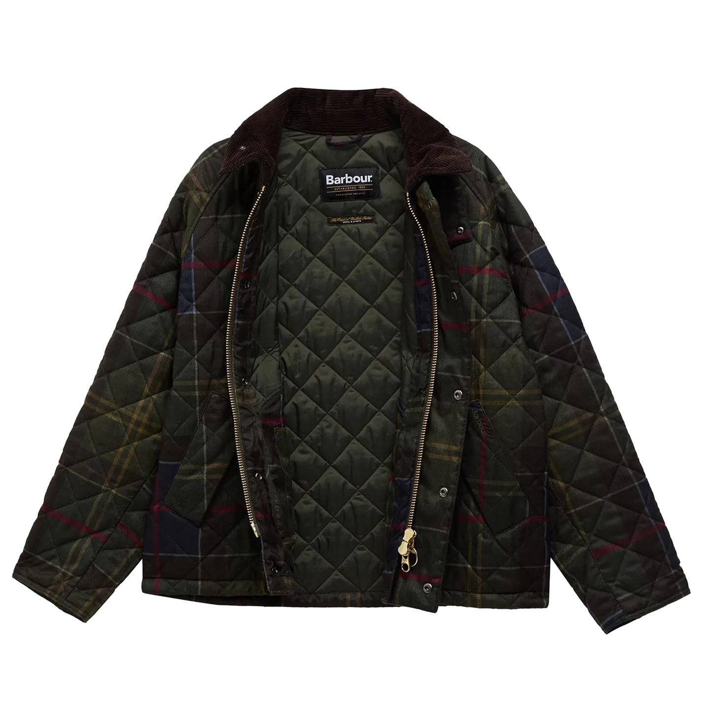 Barbour Tartan Transport Quilted Jakna