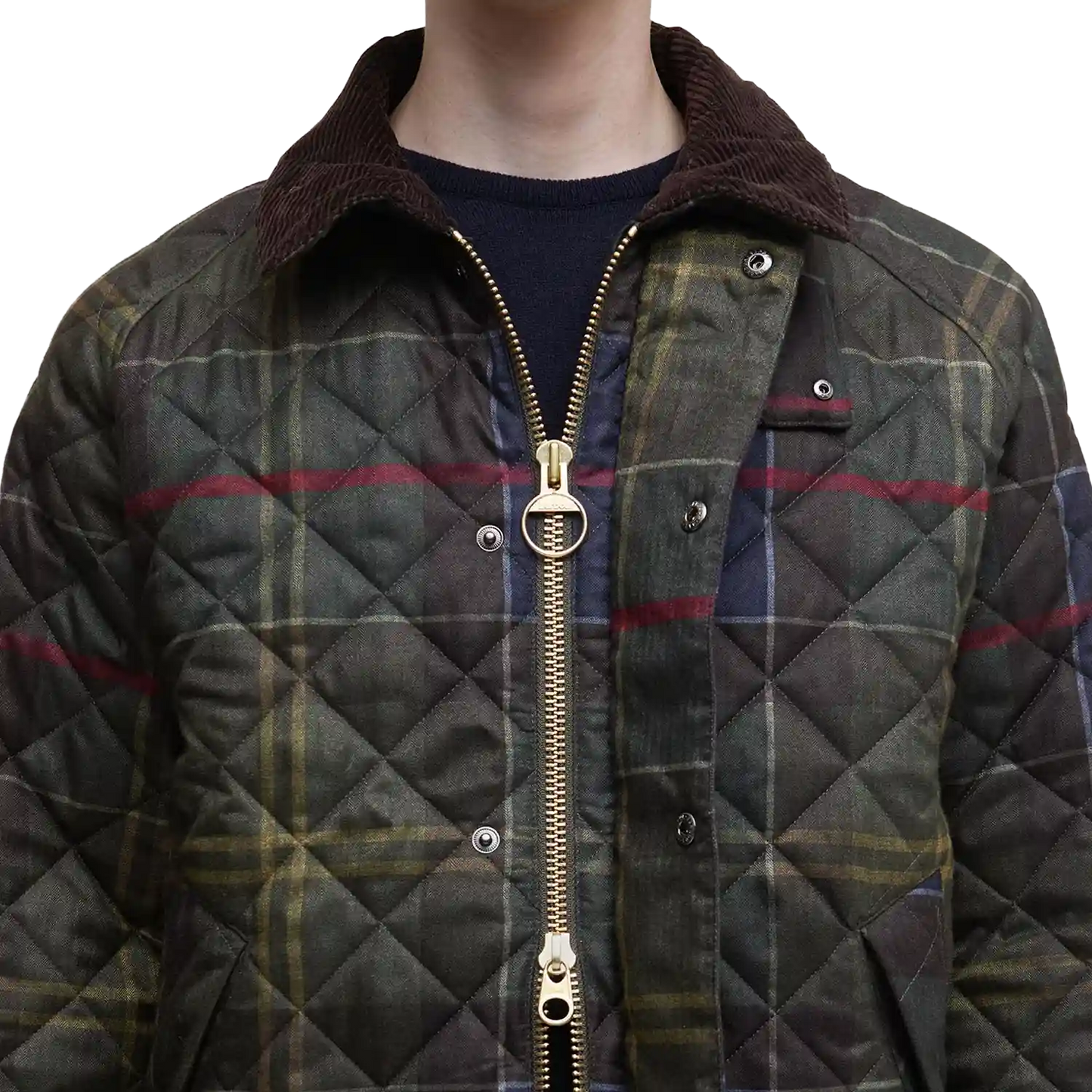 Barbour Tartan Transport Quilted Jakna