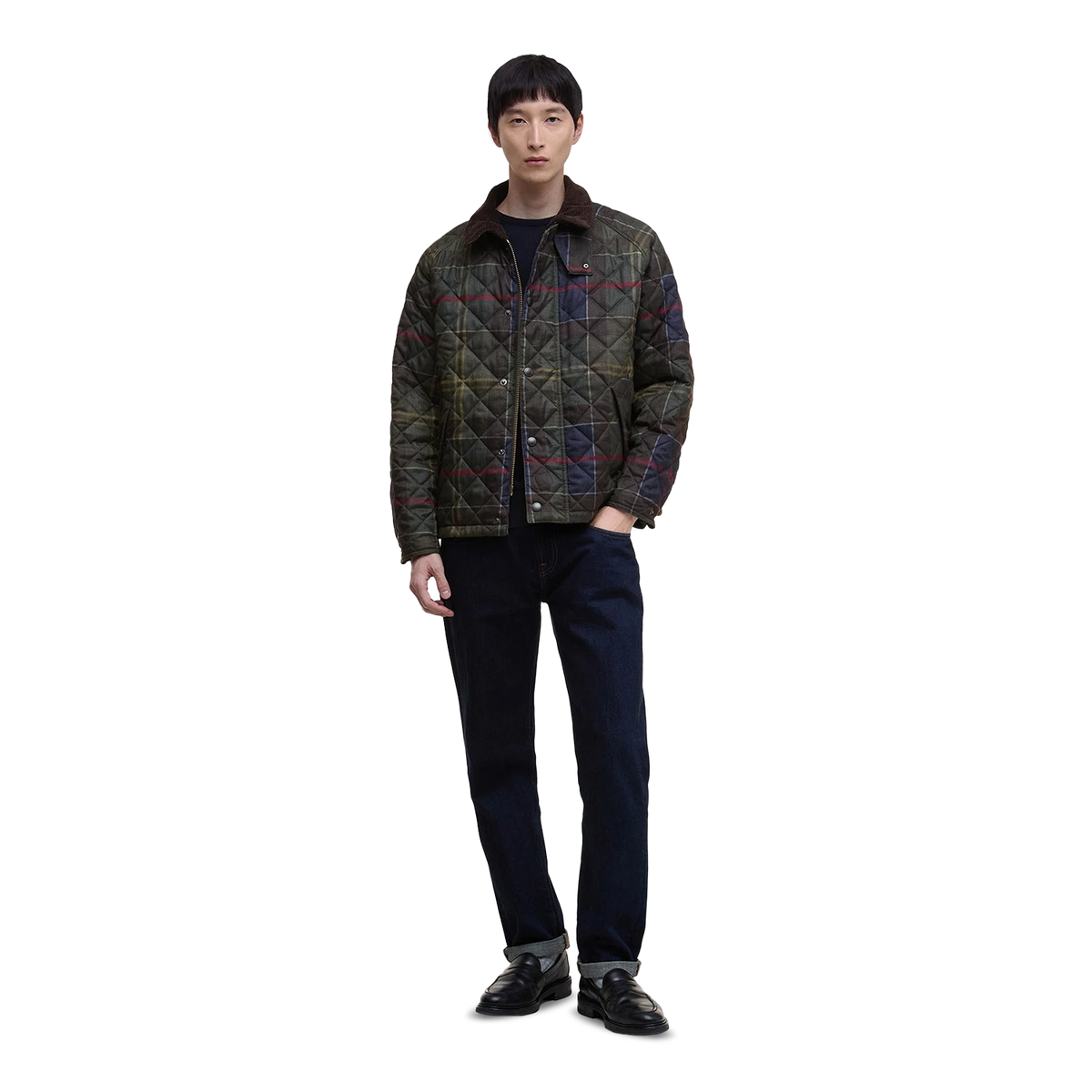 Barbour Tartan Transport Quilted Jakna