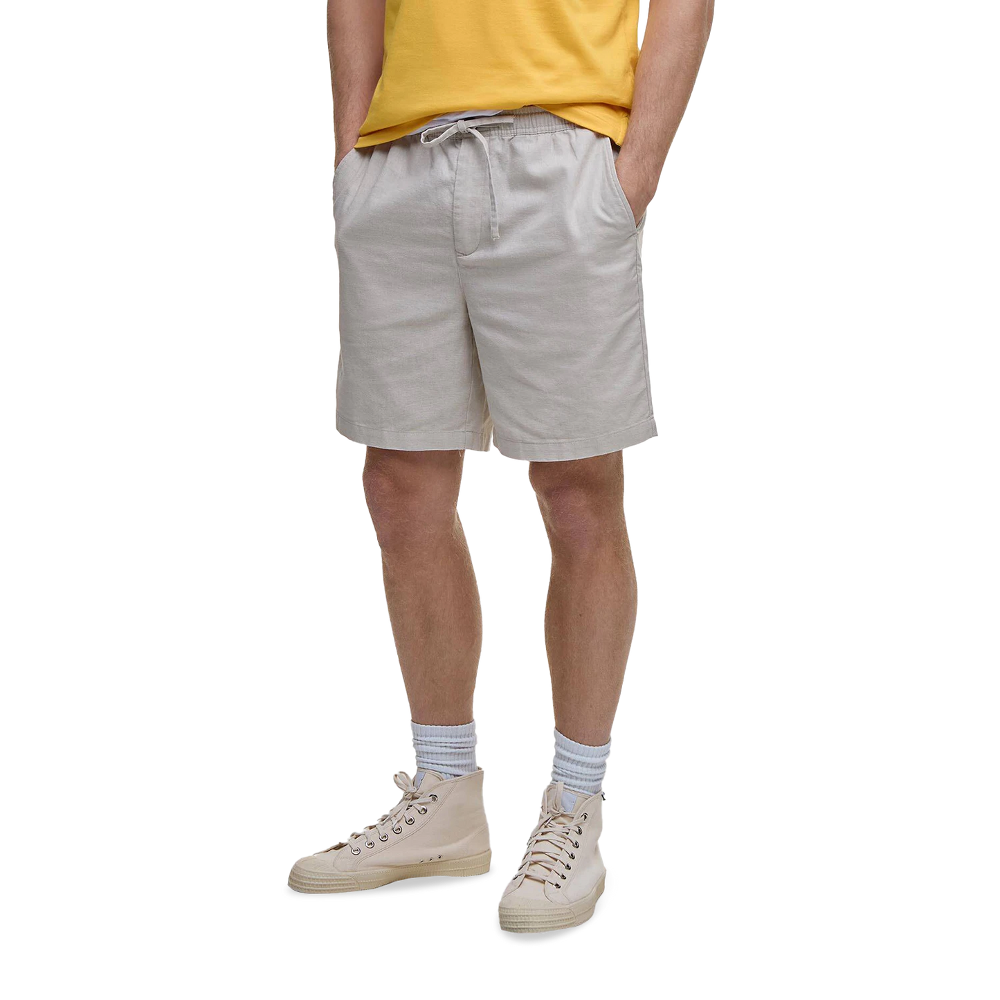 Barbour Cotton Linen Relaxed Kratke Hlače