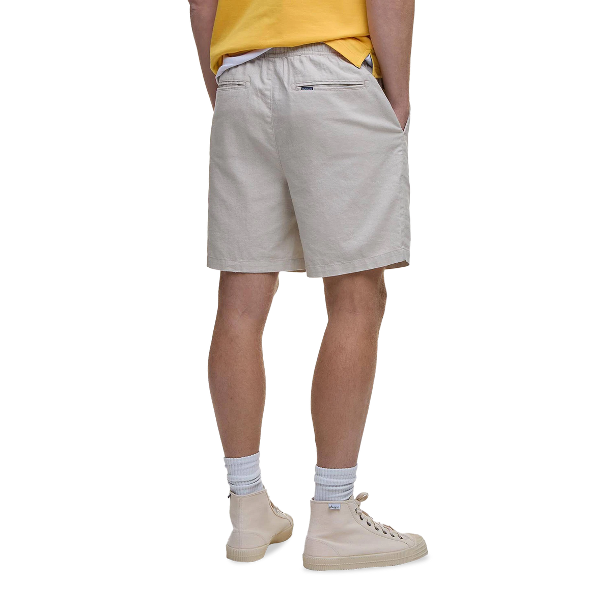 Barbour Cotton Linen Relaxed Kratke Hlače