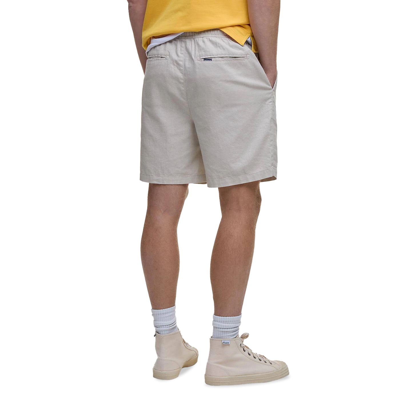 Barbour Cotton Linen Relaxed Kratke Hlače