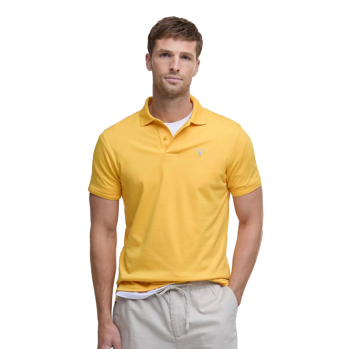 Barbour Cotton Linen Relaxed Kratke Hlače
