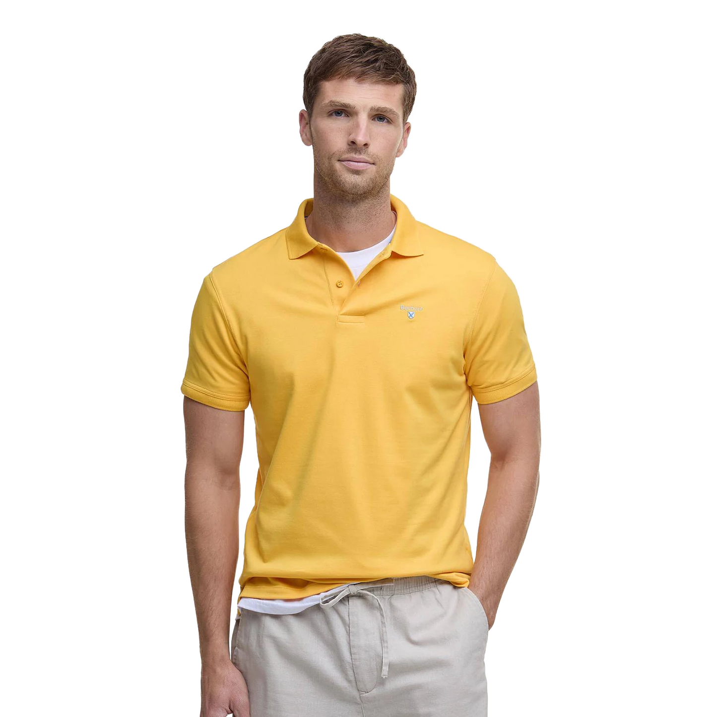 Barbour Cotton Linen Relaxed Kratke Hlače