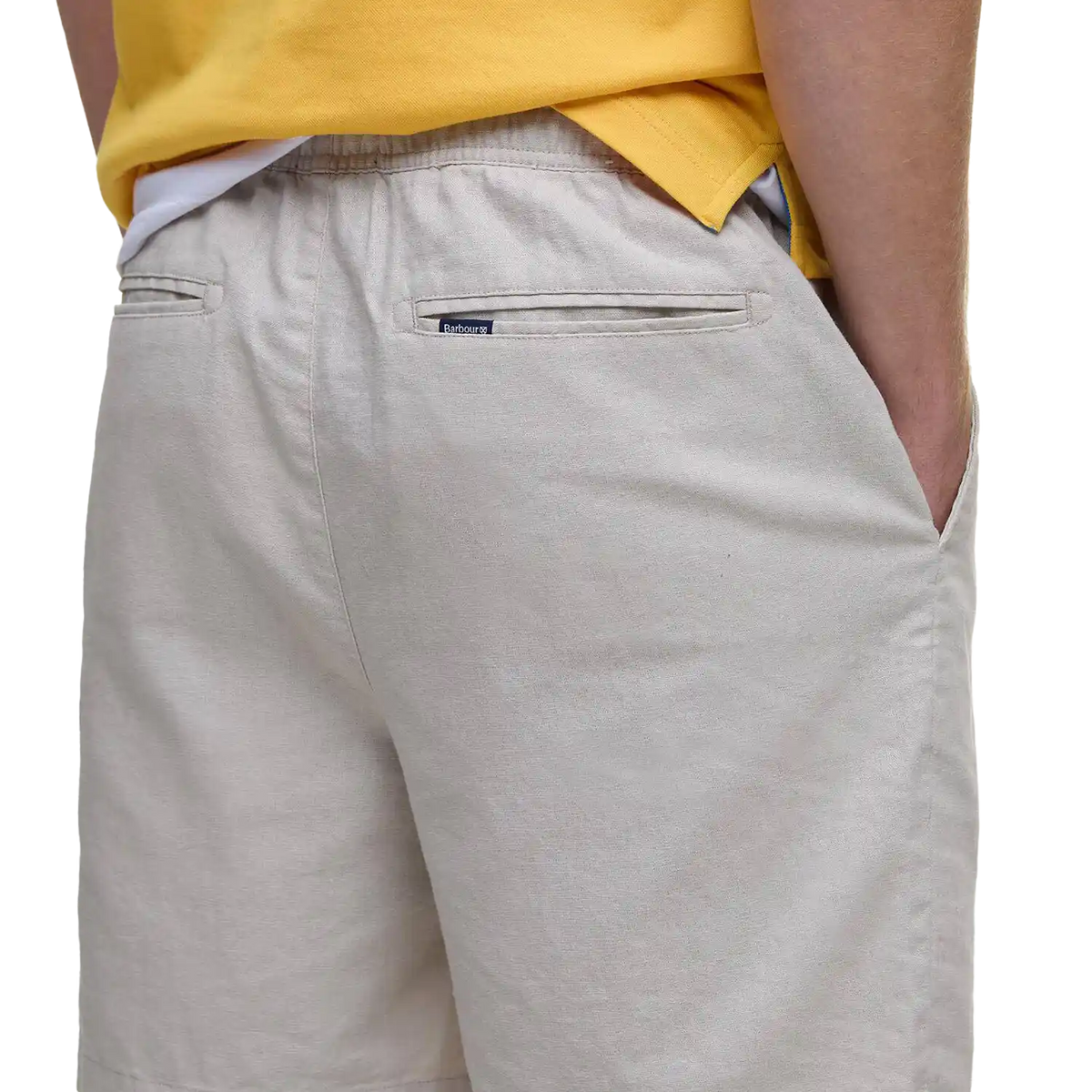 Barbour Cotton Linen Relaxed Kratke Hlače