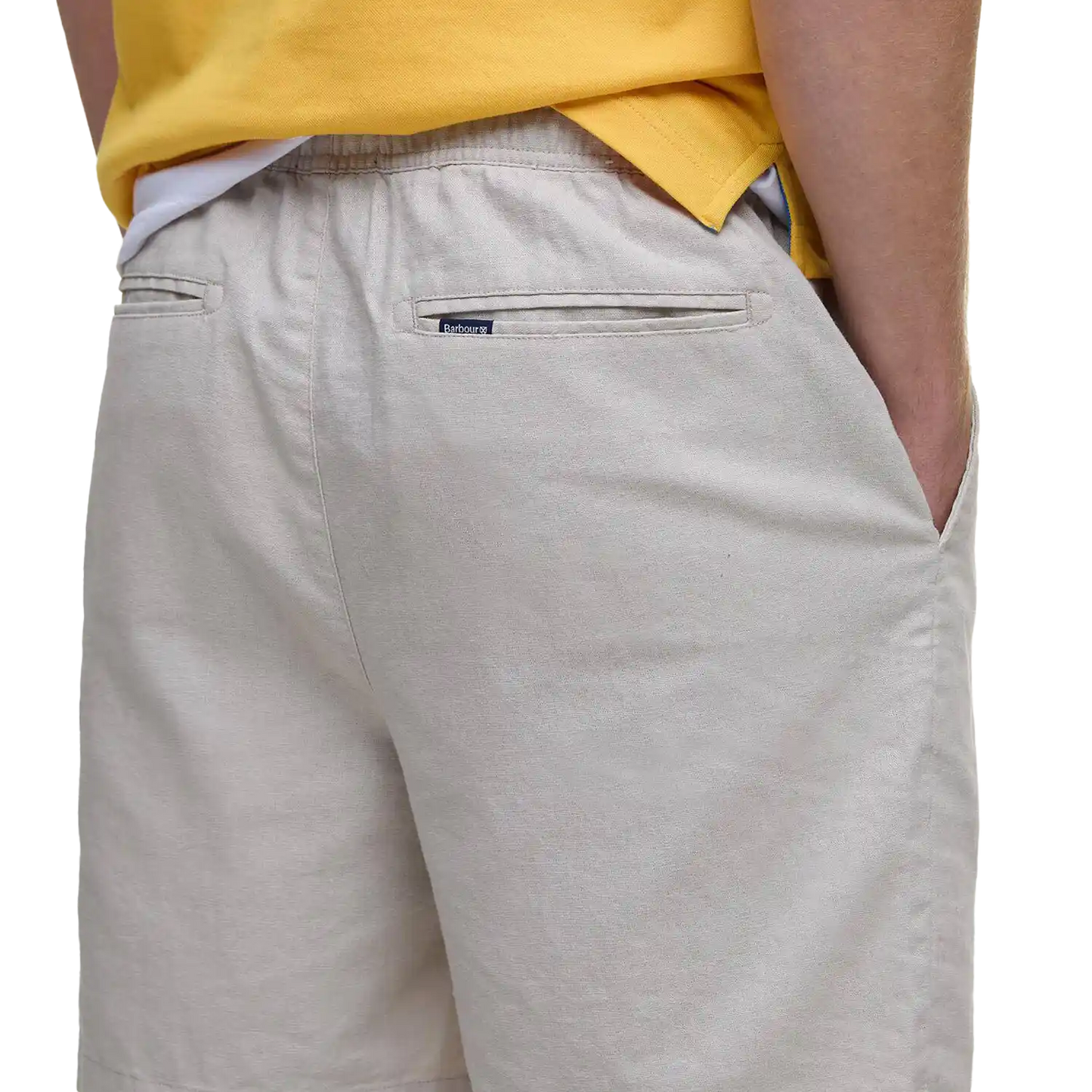 Barbour Cotton Linen Relaxed Kratke Hlače